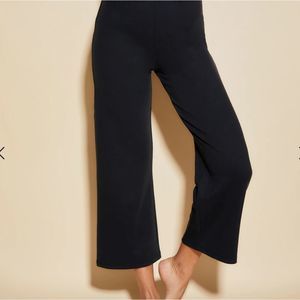 White house Black Market Cropped Flare Pants, black, size 12